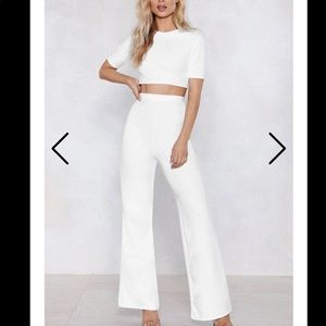 BLACK Nasty Gal Two Piece Set